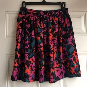 Urban Outfitters silky floral skirt